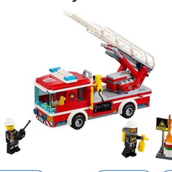 Lego City Fire Ladder truck set 60107 new in sealed box 214 pieces - Picture 5 of 8